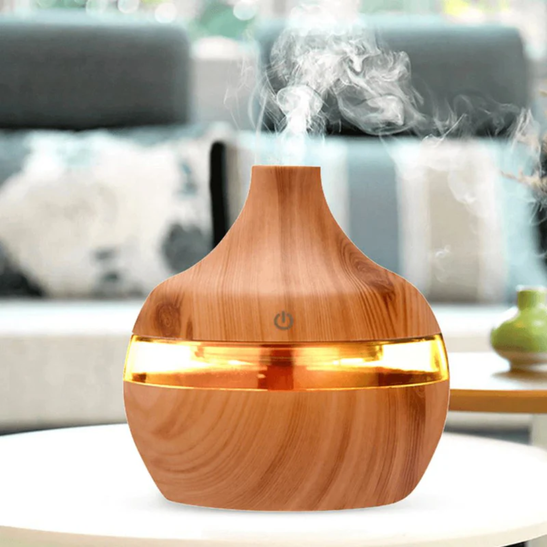 Humidificador y Aromatizador de Aire Ultrasónico USB con LED