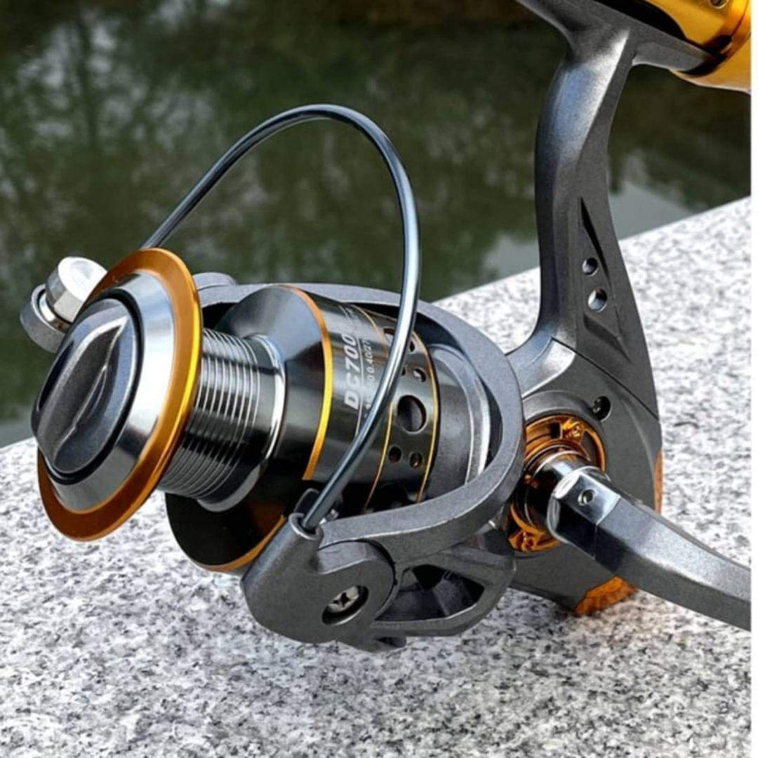 Reel de Pesca Profesional Drag 12 kg y 13 Rodamientos