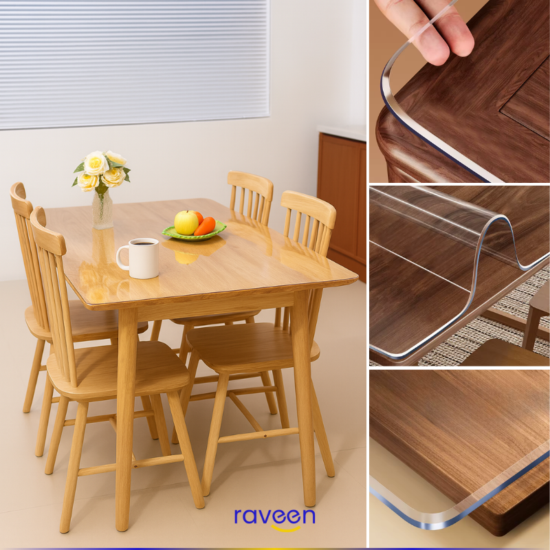 Protector de Mesa Transparente Ajustable – MesaFlex® (Llevá 2 y Pagá 1)