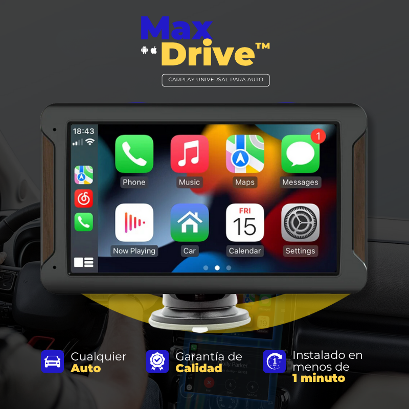 Estéreo Universal con CarPlay/Android Auto - MaxDrive™