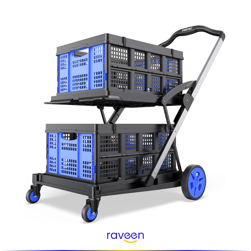 Carrito de Compras Plegable y Portátil – FlexiCart™ (Oferta Limitada)