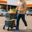 Carrito de Compras Plegable y Portátil – FlexiCart™ (Oferta Limitada)
