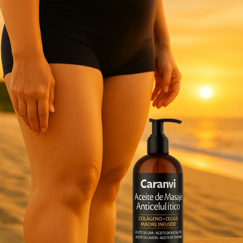 Aceite Anticelulitis con Colágeno Activo (Firmador Corporal) - Caranvi®