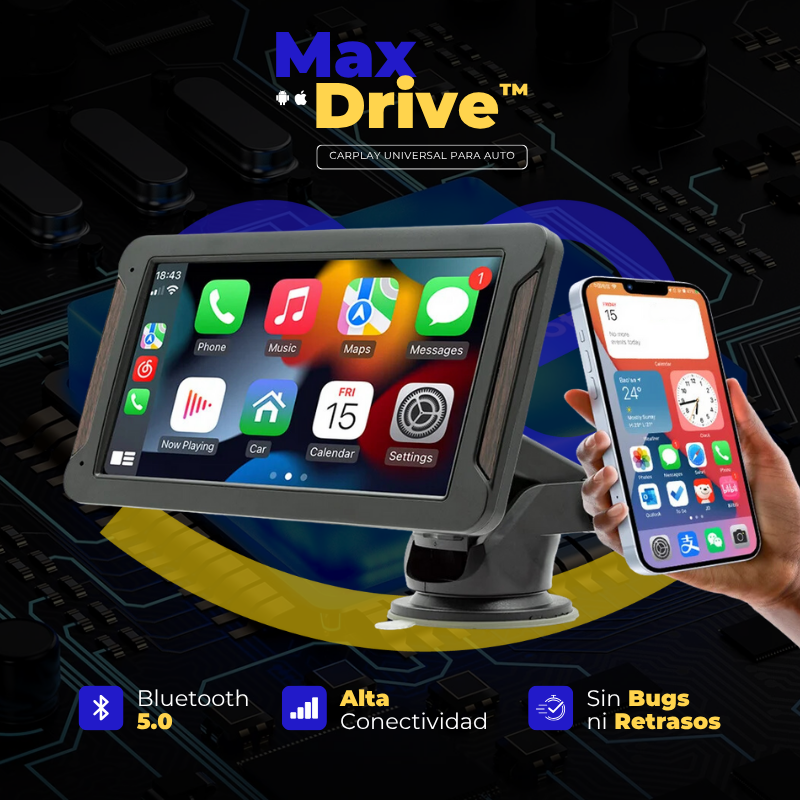 Estéreo Universal con CarPlay/Android Auto - MaxDrive™