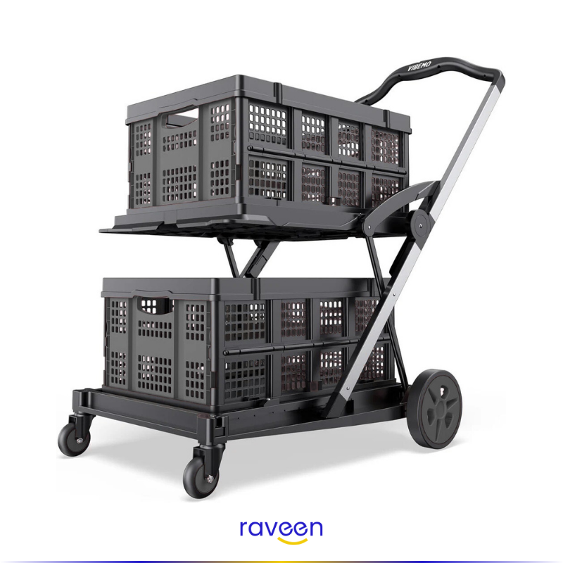 Carrito de Compras Plegable y Portátil – FlexiCart™ (Oferta Limitada)